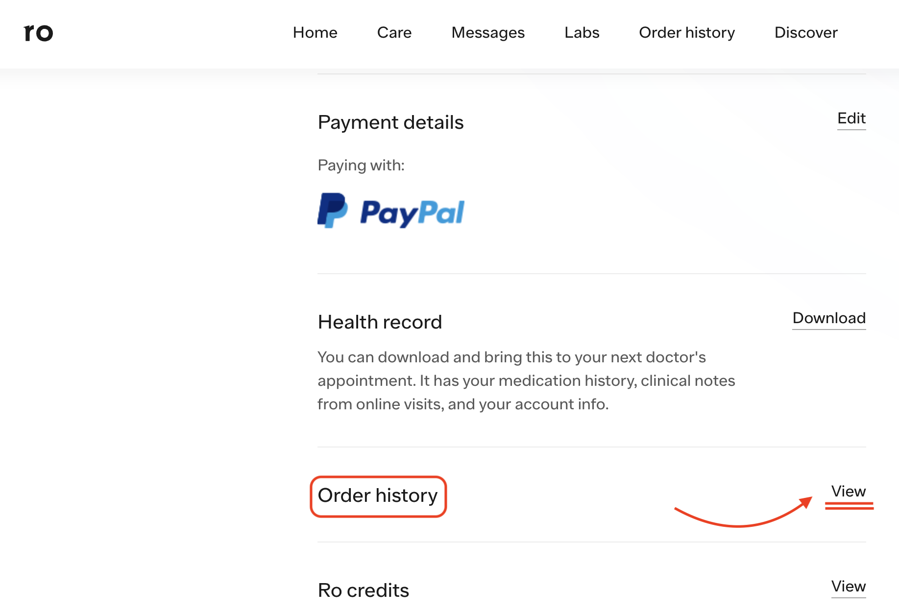 How do I view my order history?